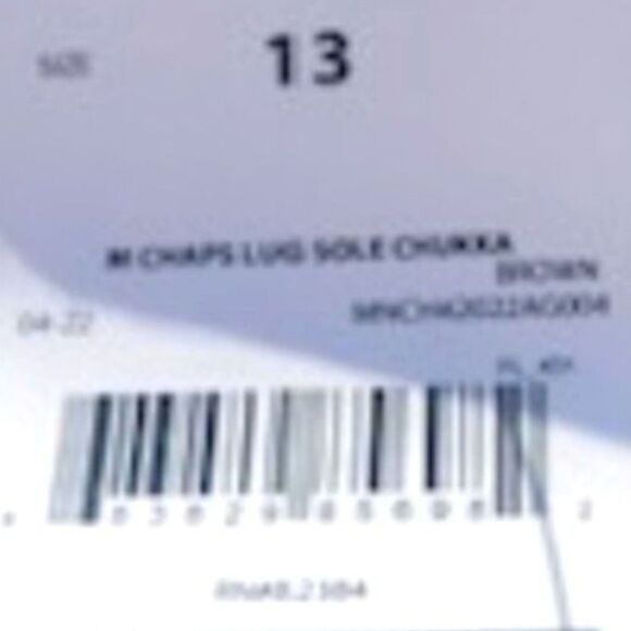 Chukka Boots . Size: 13 . w/ Memory Foam ..... Chaps . New in Box - Picture 4 of 8